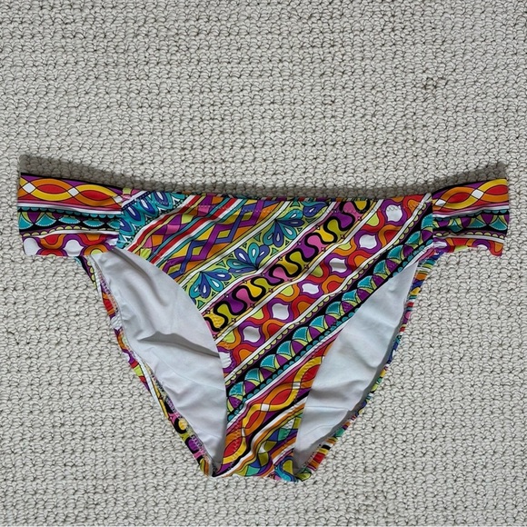 Trina Turk Women Peruvian Stripe Bikini Swimsuit Bottom Beach Pool Vibrant sz 10 - Picture 8 of 8